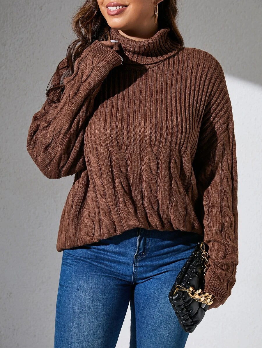 Cable Knit Pullovers Sweater