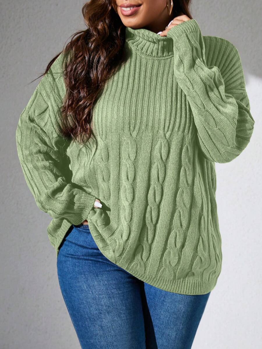 Cable Knit Pullovers Sweater