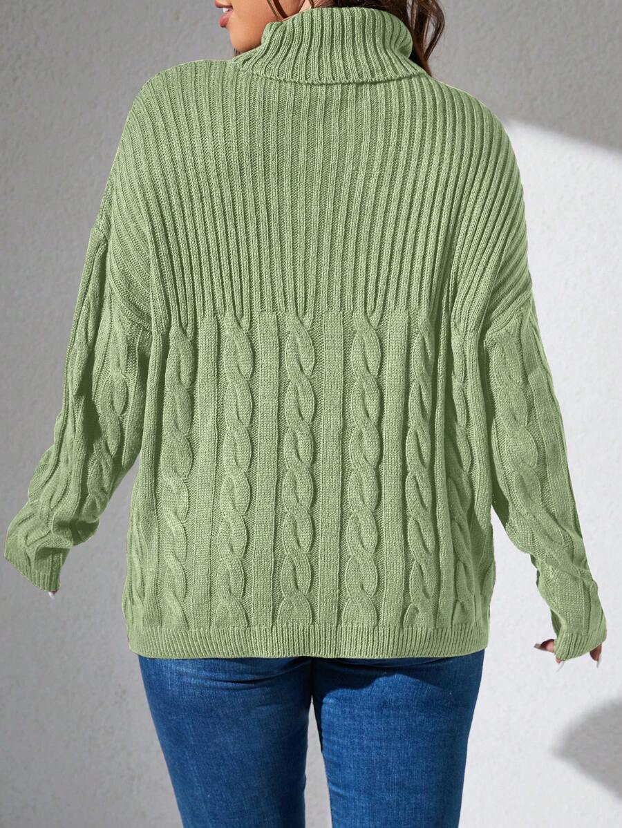 Cable Knit Pullovers Sweater