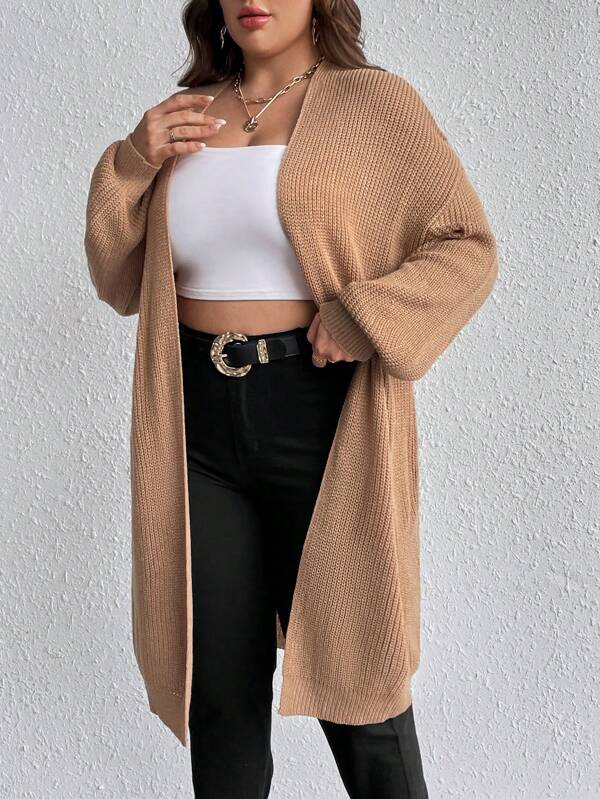 Casual Open Front Cardigan