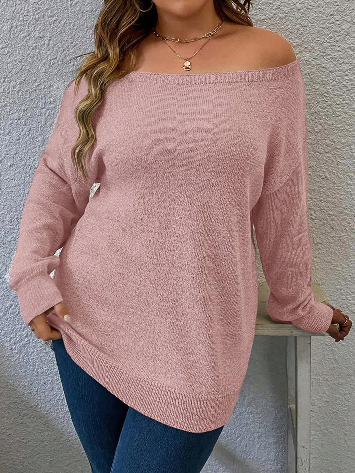 Casual Plain Pullovers Sweater