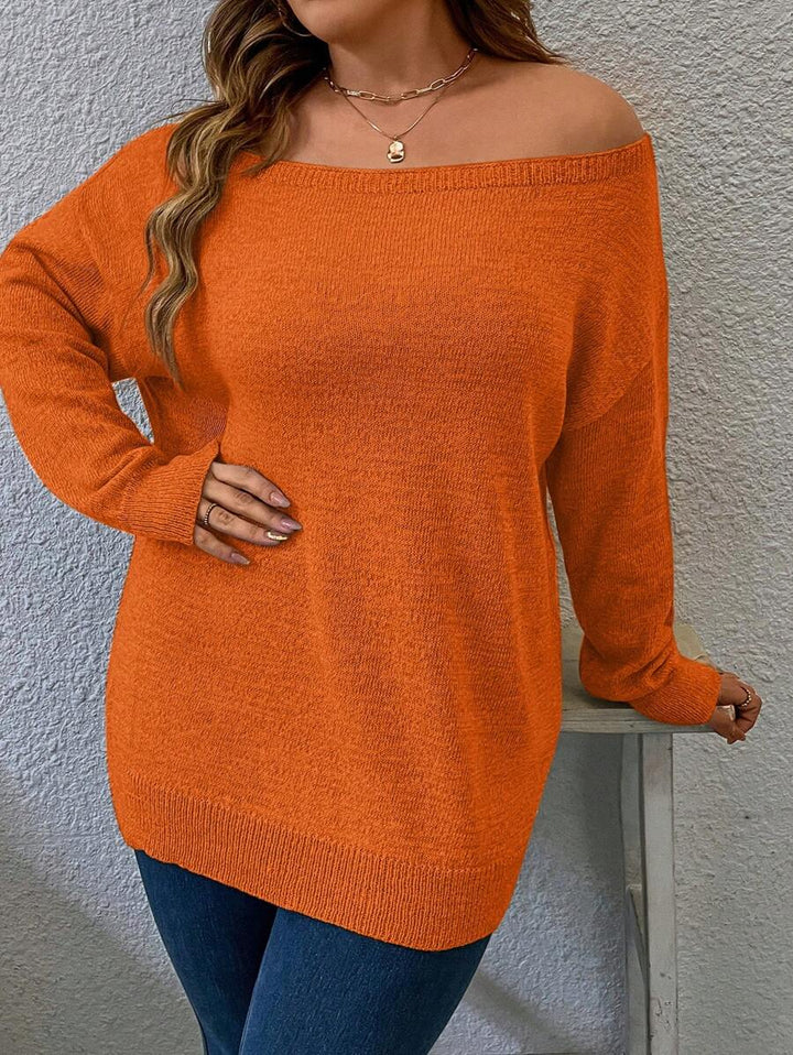 Casual Plain Pullovers Sweater