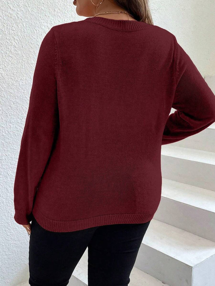 Casual Seam Detail Sweater