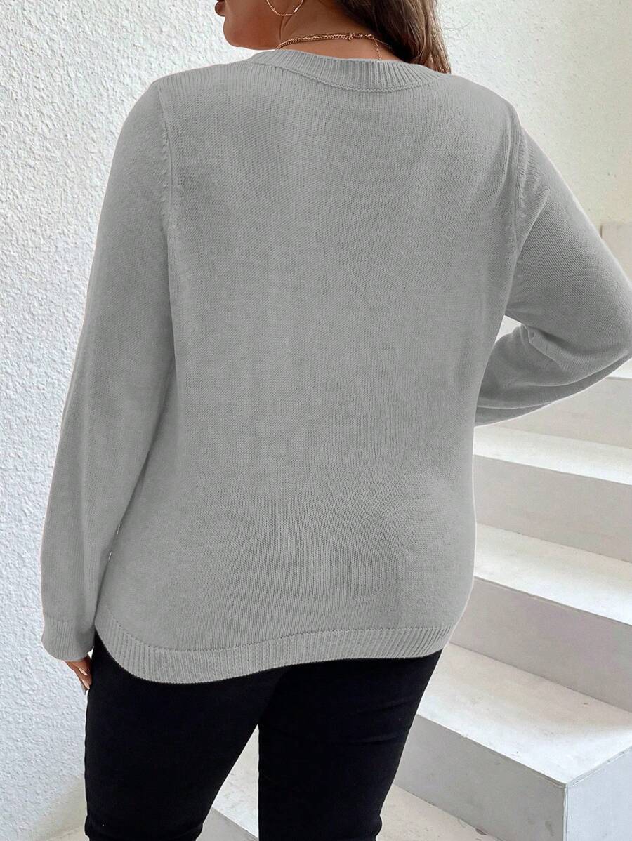 Casual Seam Detail Sweater