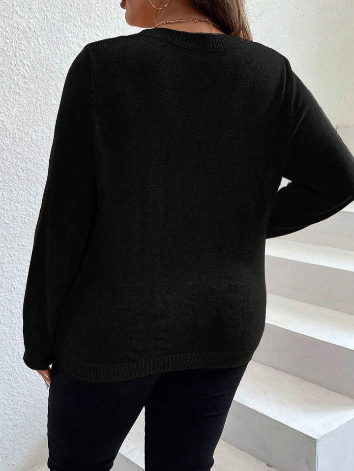 Casual Seam Detail Sweater