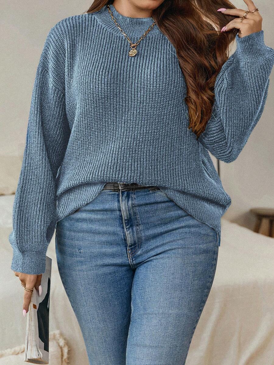 Casual Stand Collar Sweater