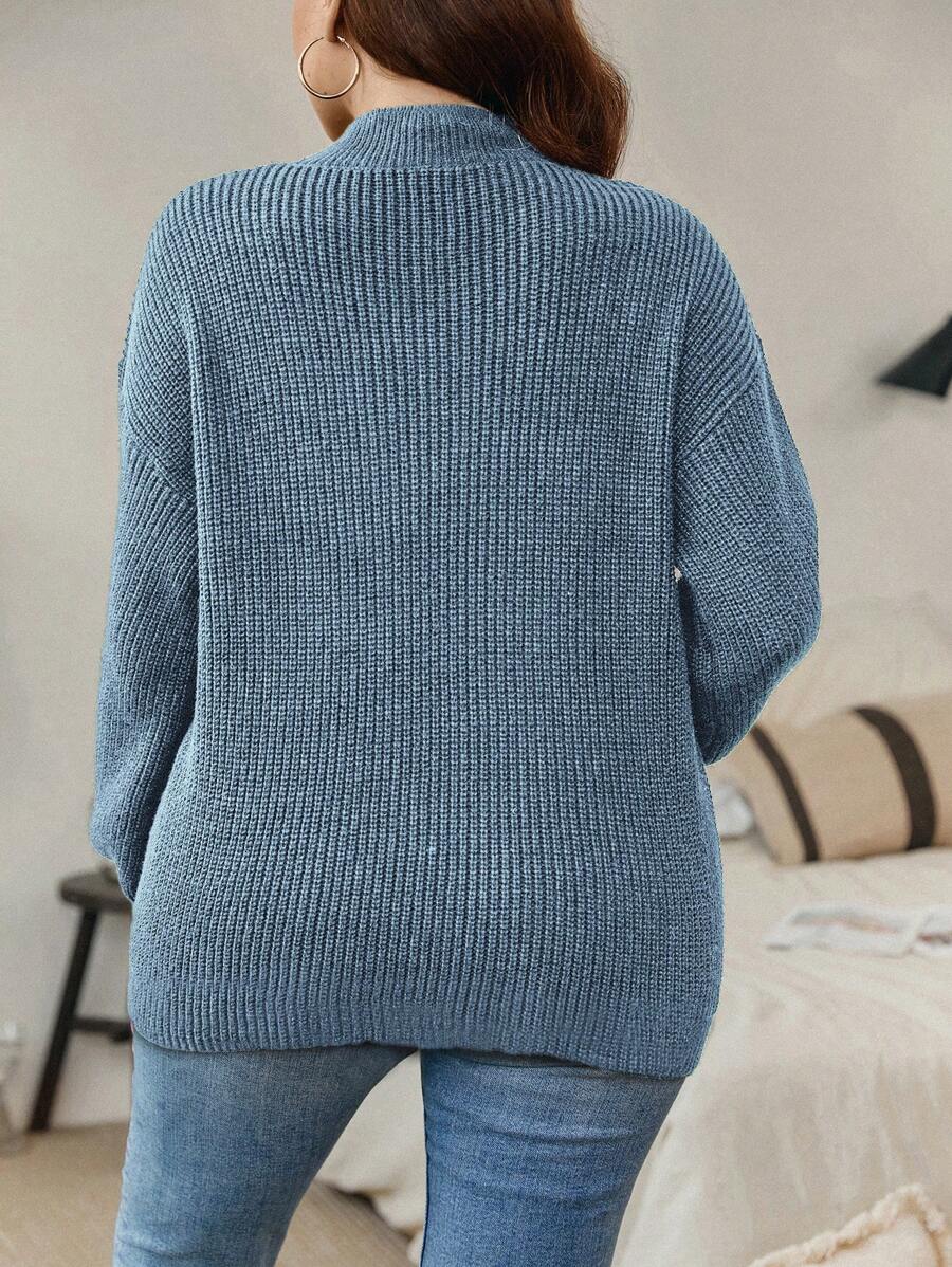 Casual Stand Collar Sweater