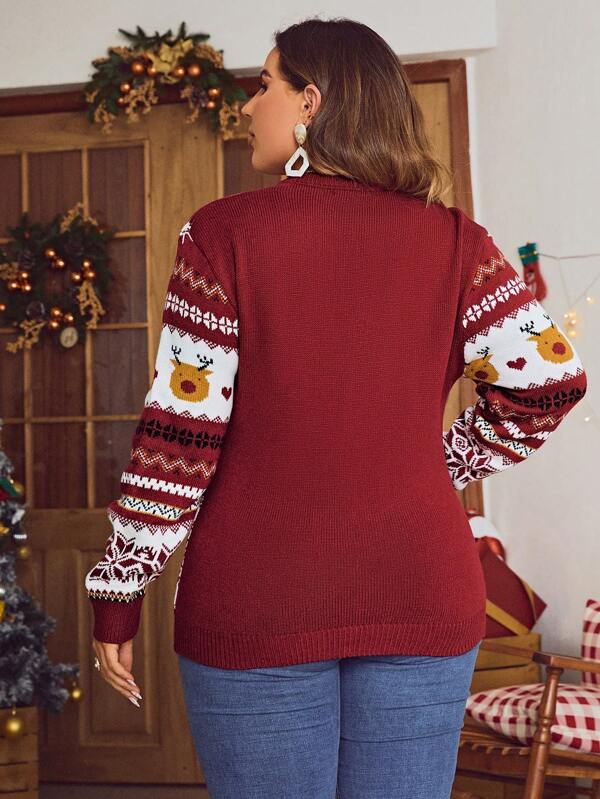 Christmas Pattern Elegant Sweater