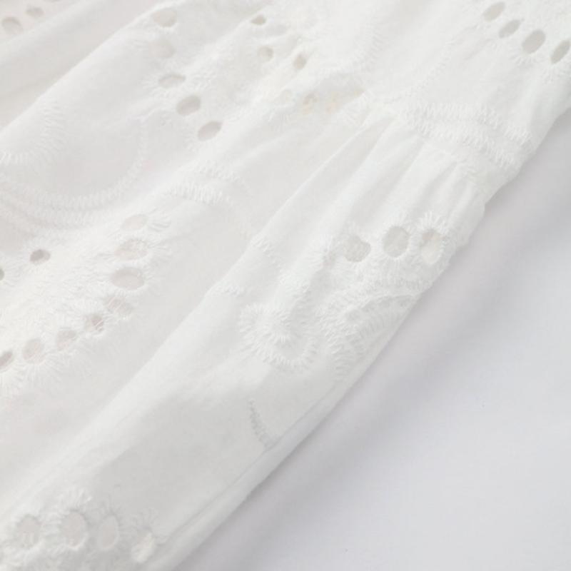 Eyelet Lace Ruffle Dress