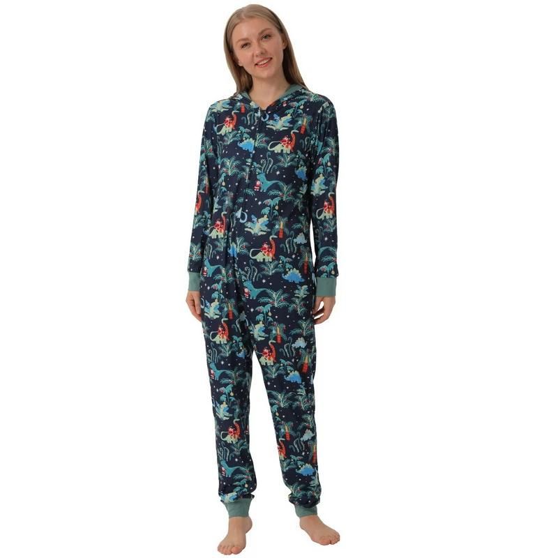 Christmas Dinosaur Family Jumpsuit Sets