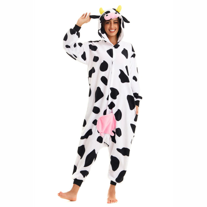 Cow Patterned Matching Family Jumpsuit Set