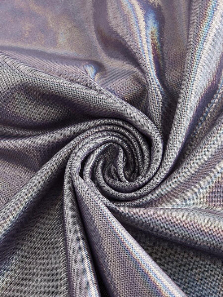 Robe camisole drapée métallisée entrecroisée 