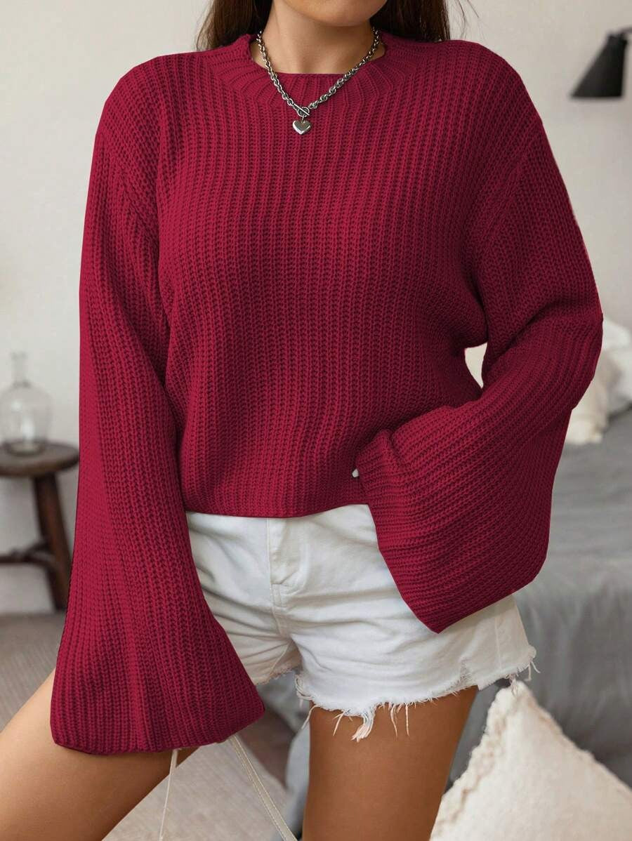 Drop Long Sleeve Sweater