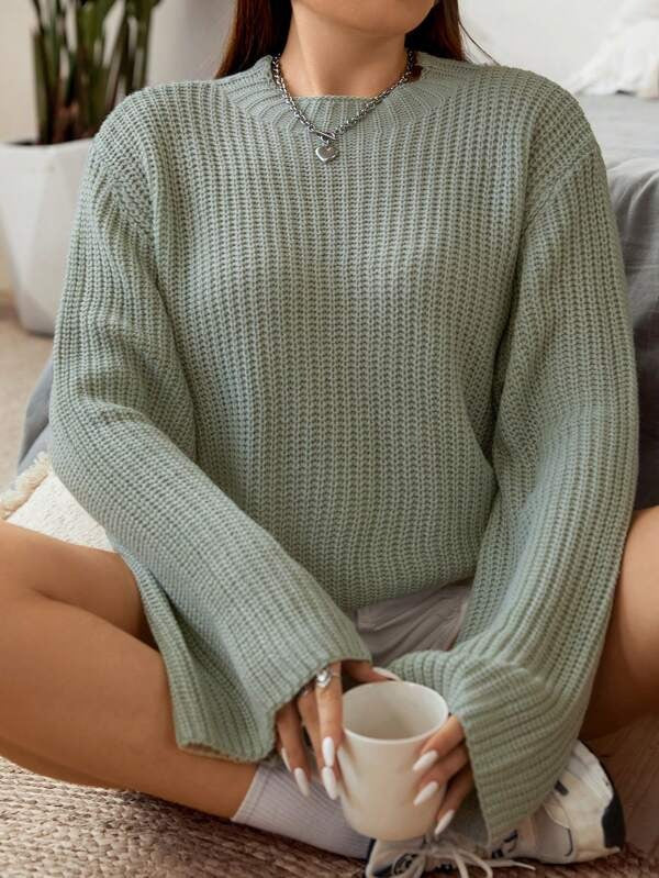 Drop Long Sleeve Sweater