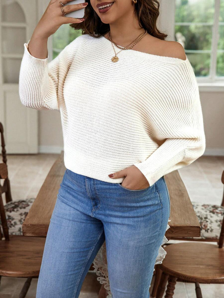 Elegant Batwing Sleeve Sweater