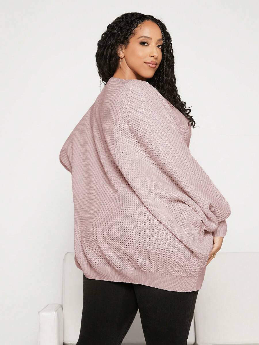 Elegant Casual Batwing Sleeve Sweater