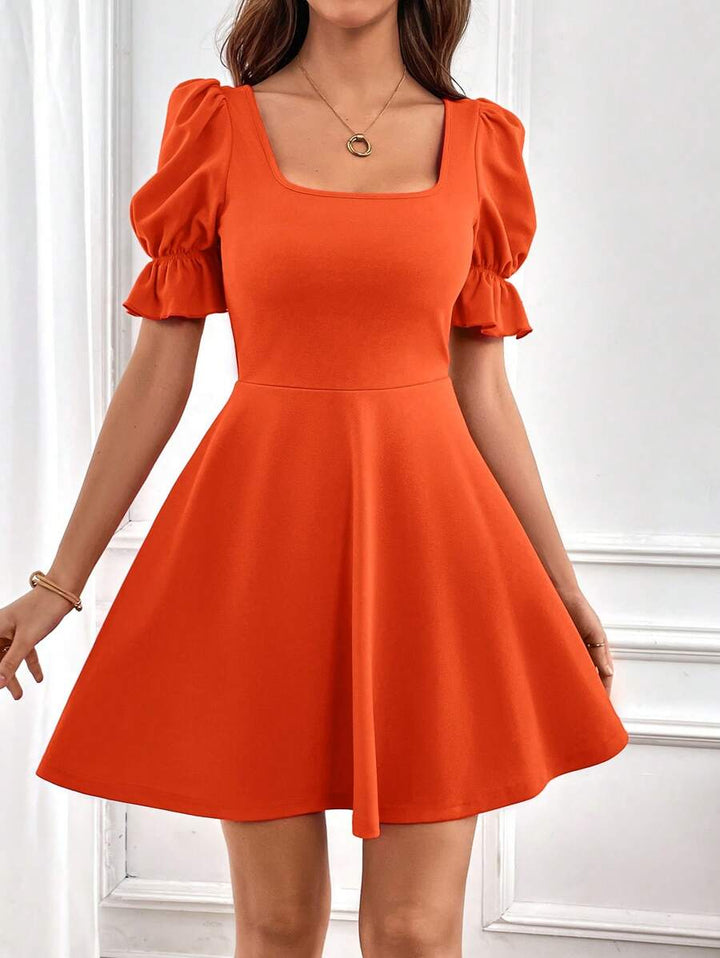 Barbie Elegant Puff Sleeve Dress