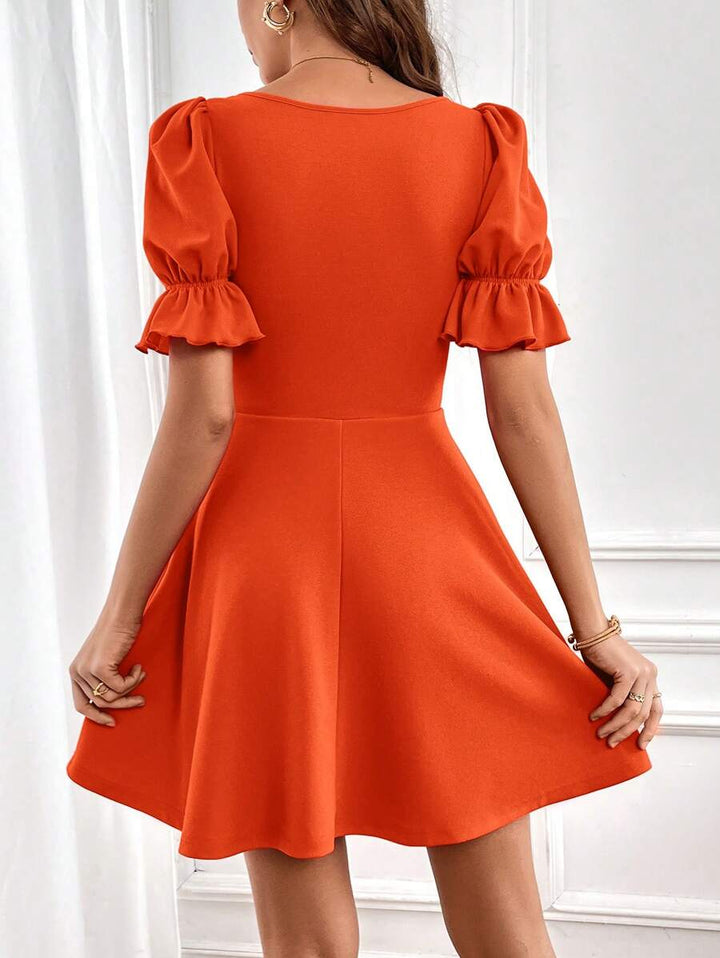 Barbie Elegant Puff Sleeve Dress