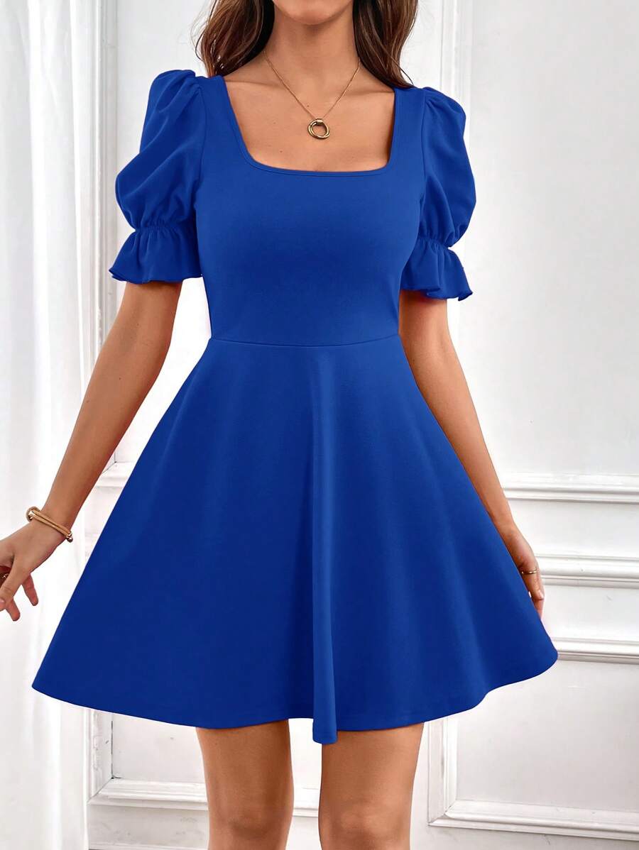 Barbie Elegant Puff Sleeve Dress