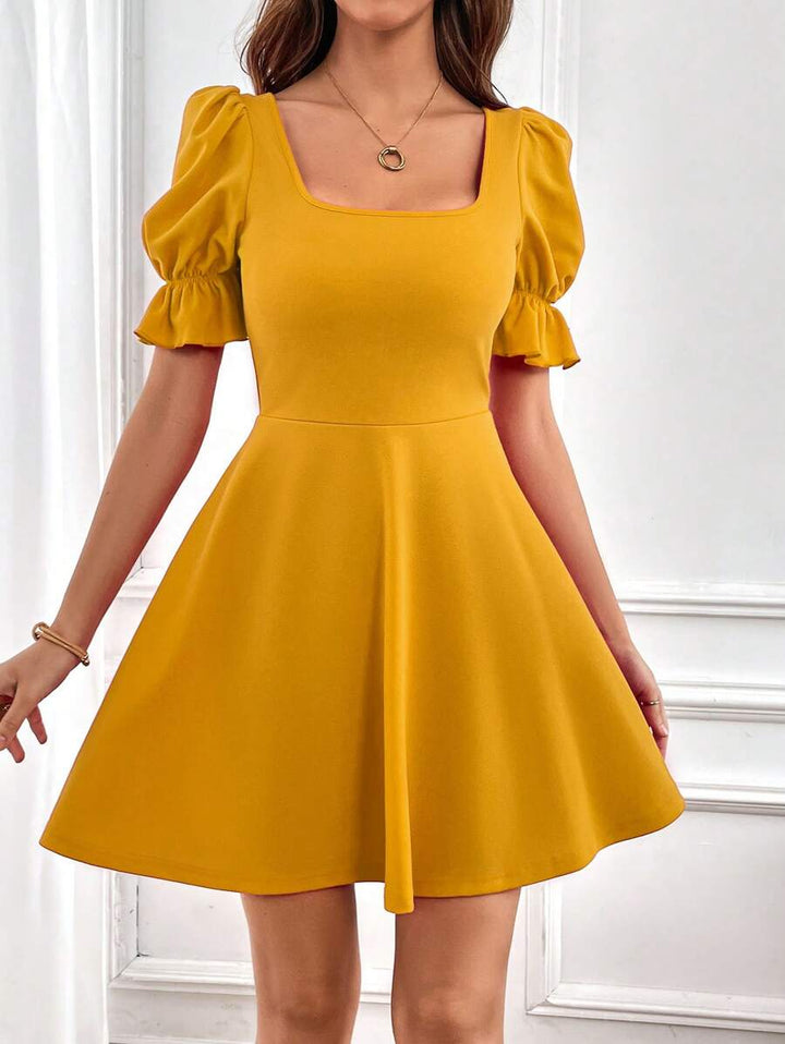 Barbie Elegant Puff Sleeve Dress