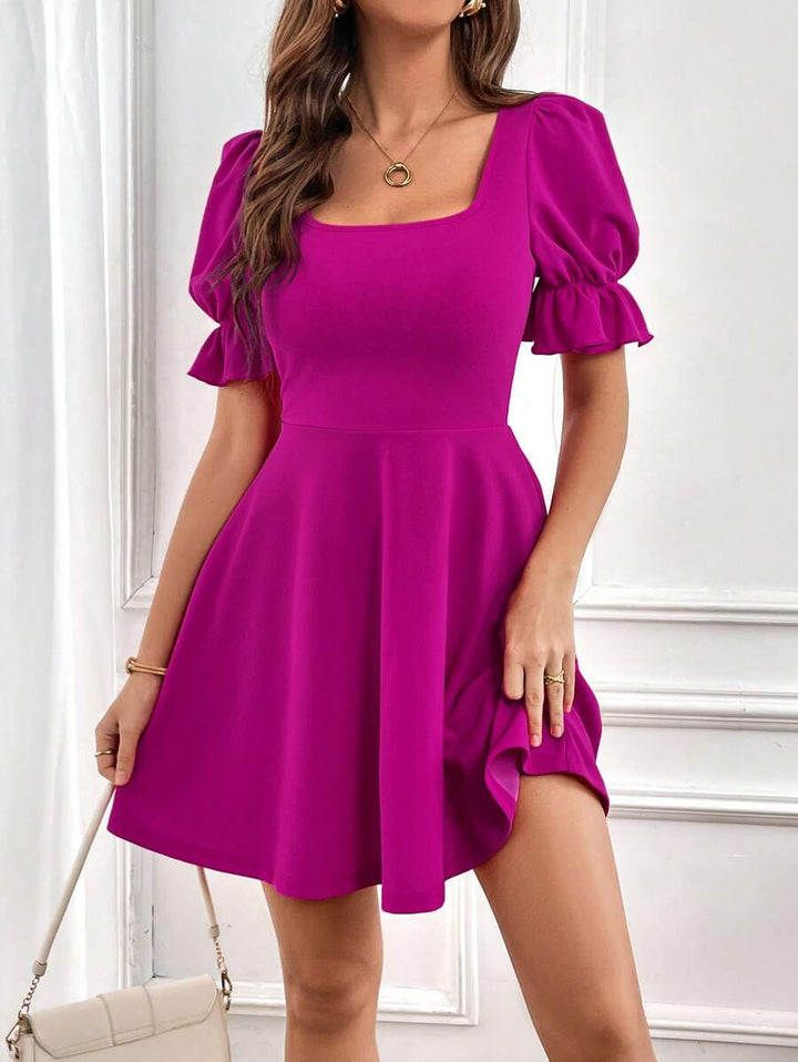 Barbie Elegant Puff Sleeve Dress