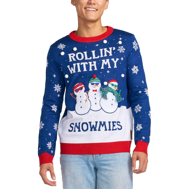 Festive Embellished Ugly Christmas Sweaters