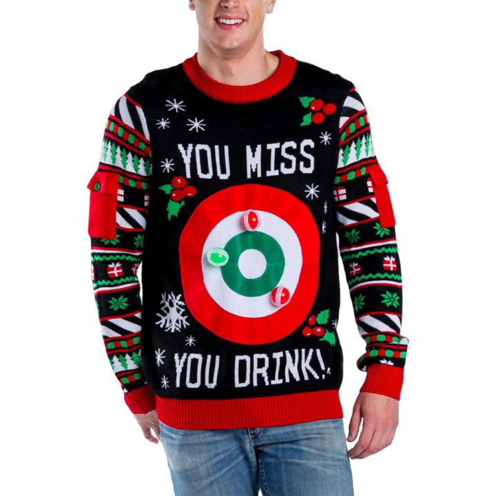 Festive Embellished Ugly Christmas Sweaters