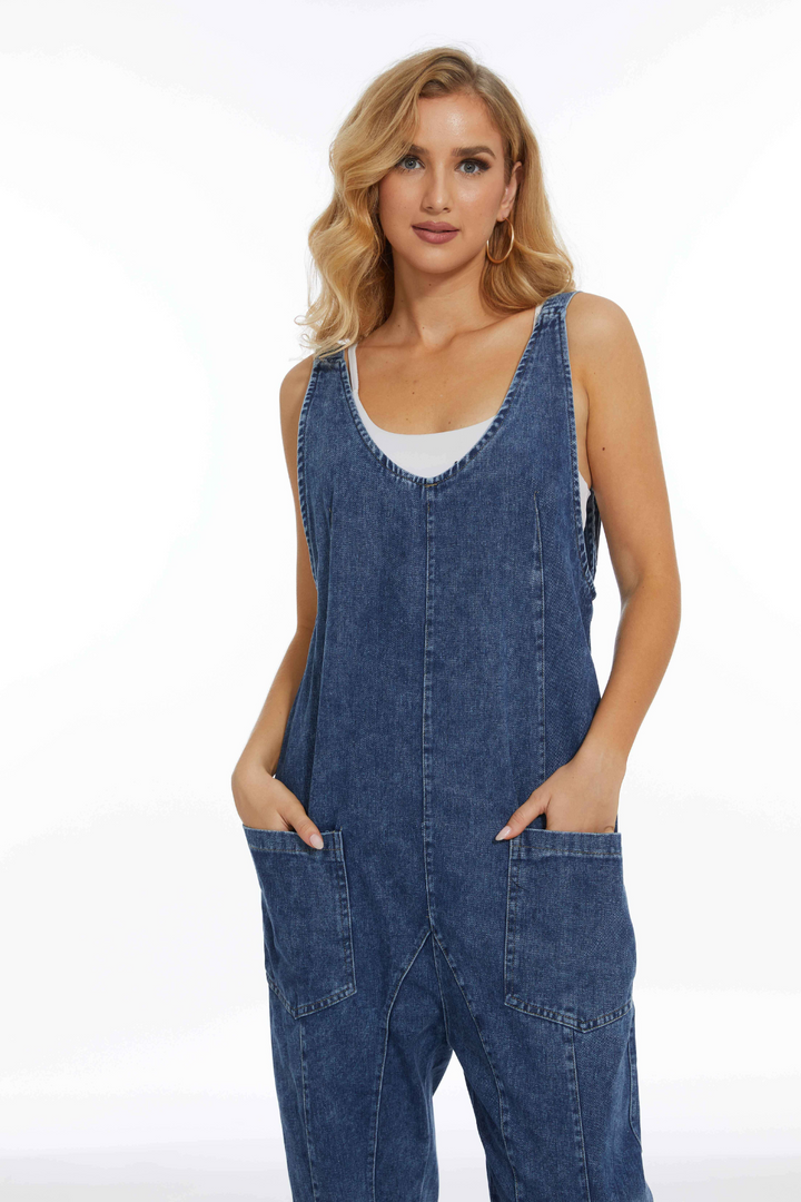 Essential Pockets Denim Jumpsuit