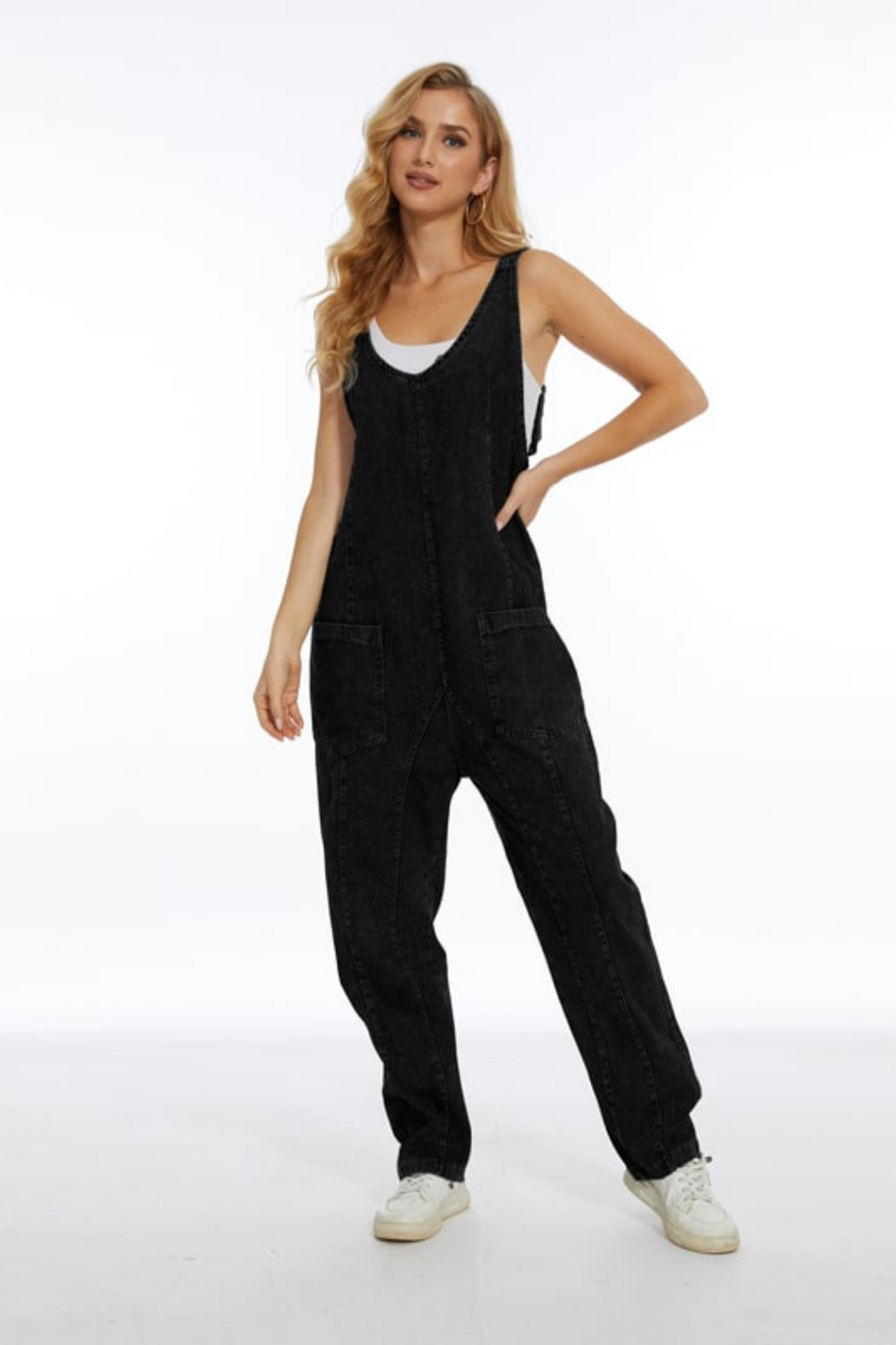 Essential Pockets Denim Jumpsuit