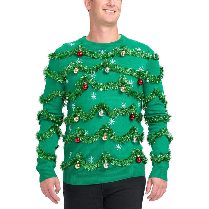 Decorative Festive Holiday Sweaters with Embellishments