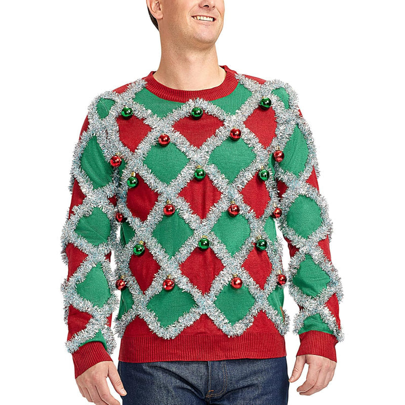 Decorative Festive Holiday Sweaters with Embellishments