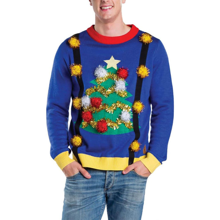 Decorative Festive Holiday Sweaters with Embellishments