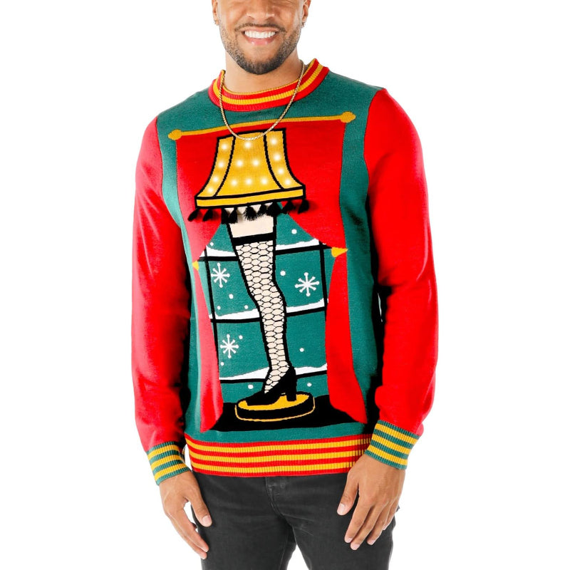 Radiant Festive Light Up Holiday Sweater