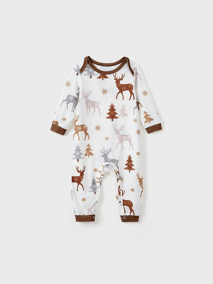 Festive Reindeer Family Matching Pajama Set