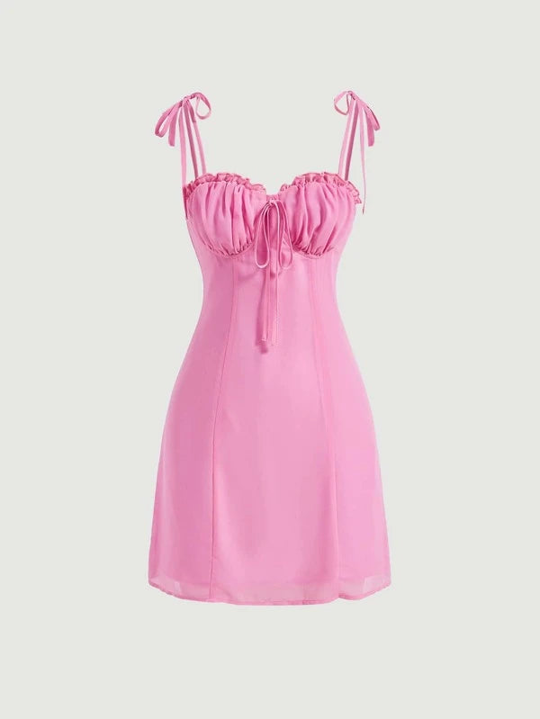 Barbie Frill Trim Cami Casual Dress