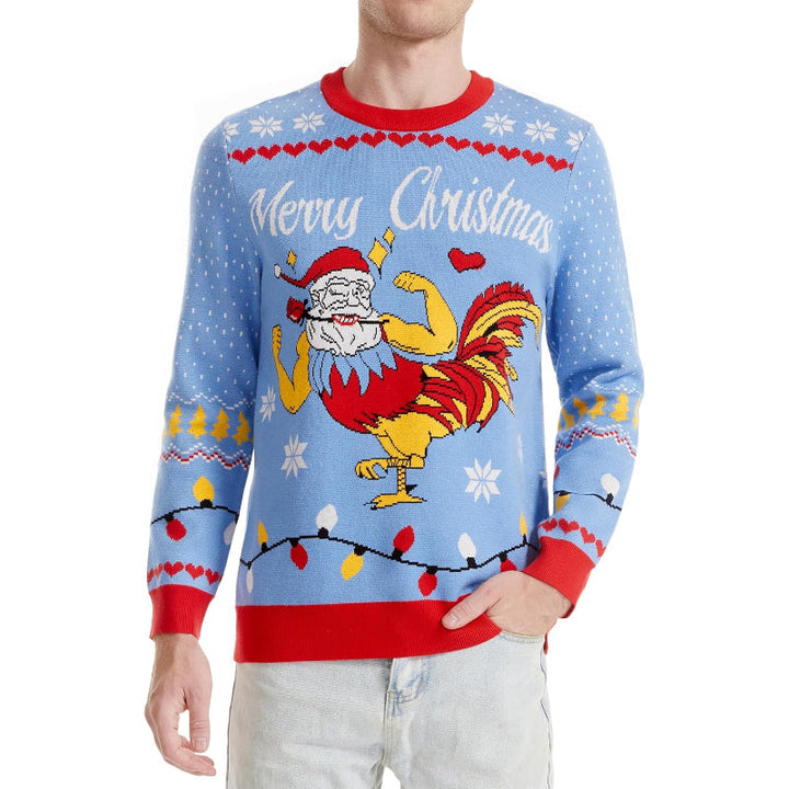 Whimsical and Funny Knitted Christmas Sweater