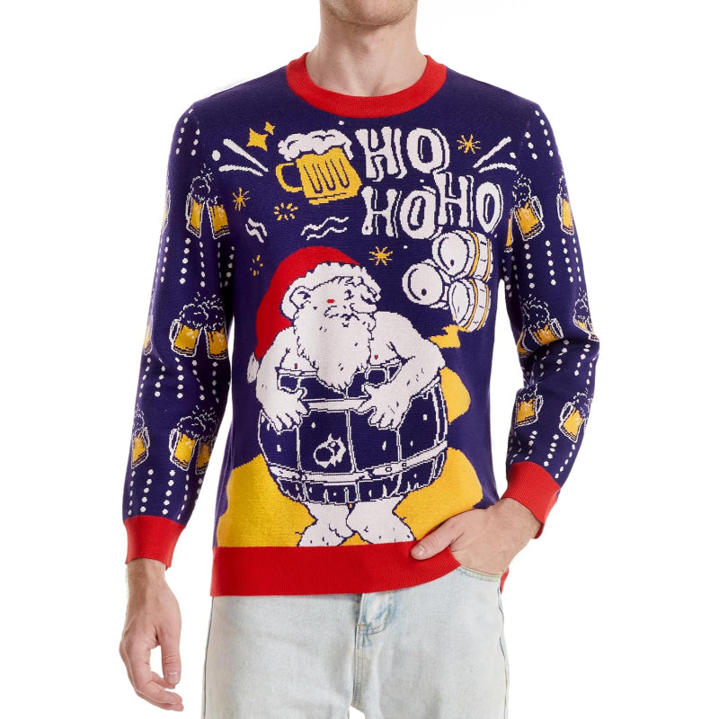 Whimsical and Funny Knitted Christmas Sweater