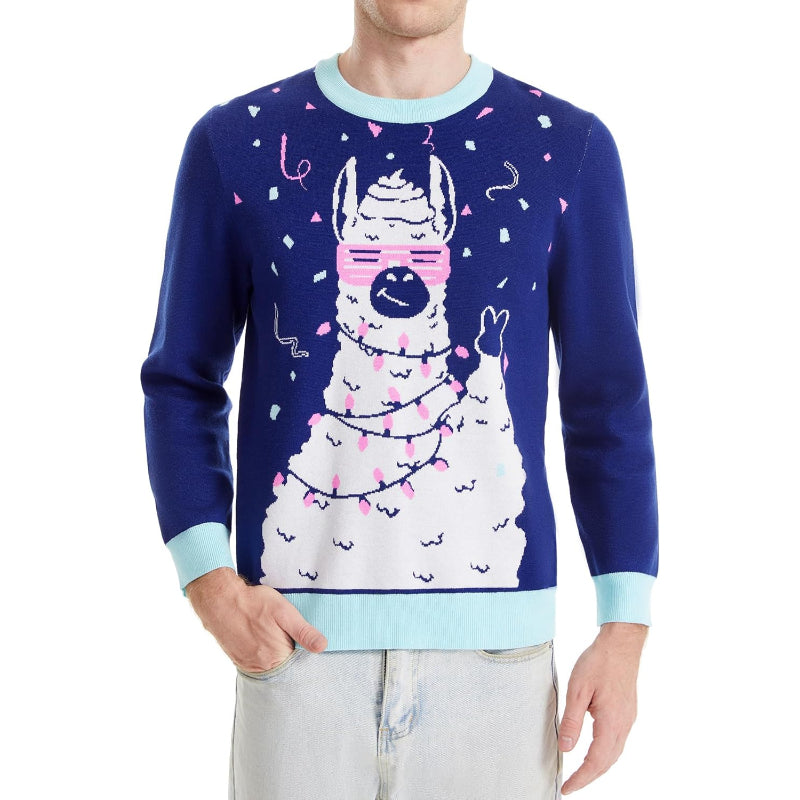 Whimsical and Funny Knitted Christmas Sweater