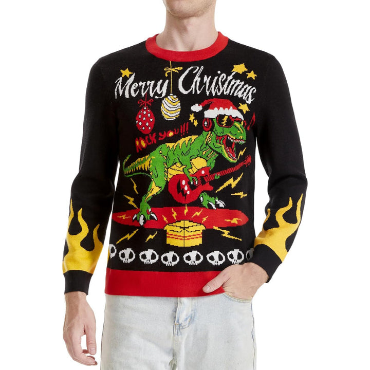 Whimsical and Funny Knitted Christmas Sweater