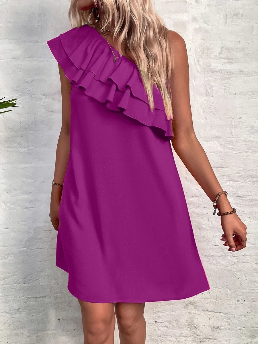 Barbie Layered Ruffle Trim Tunic Dress