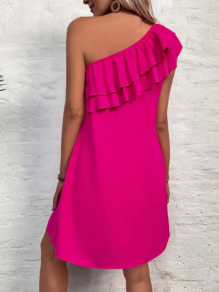 Barbie Layered Ruffle Trim Tunic Dress