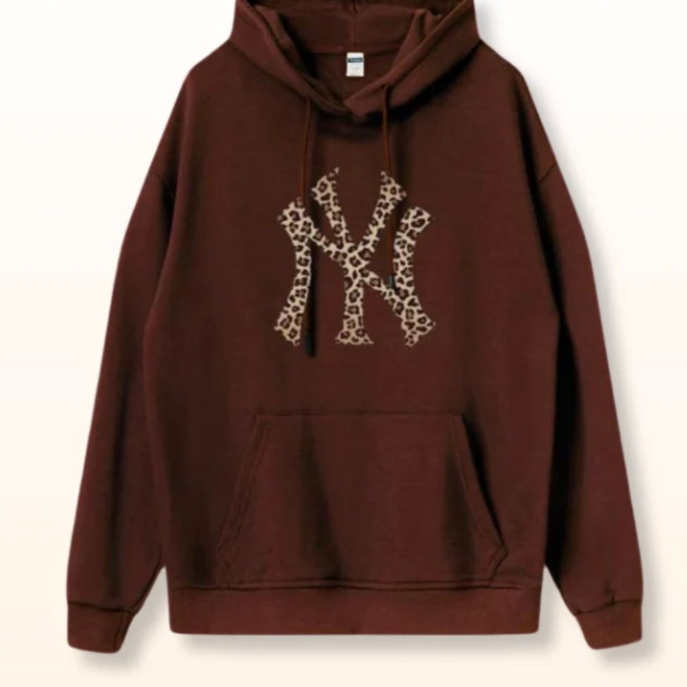 Leopard NYC Printed Hoodie