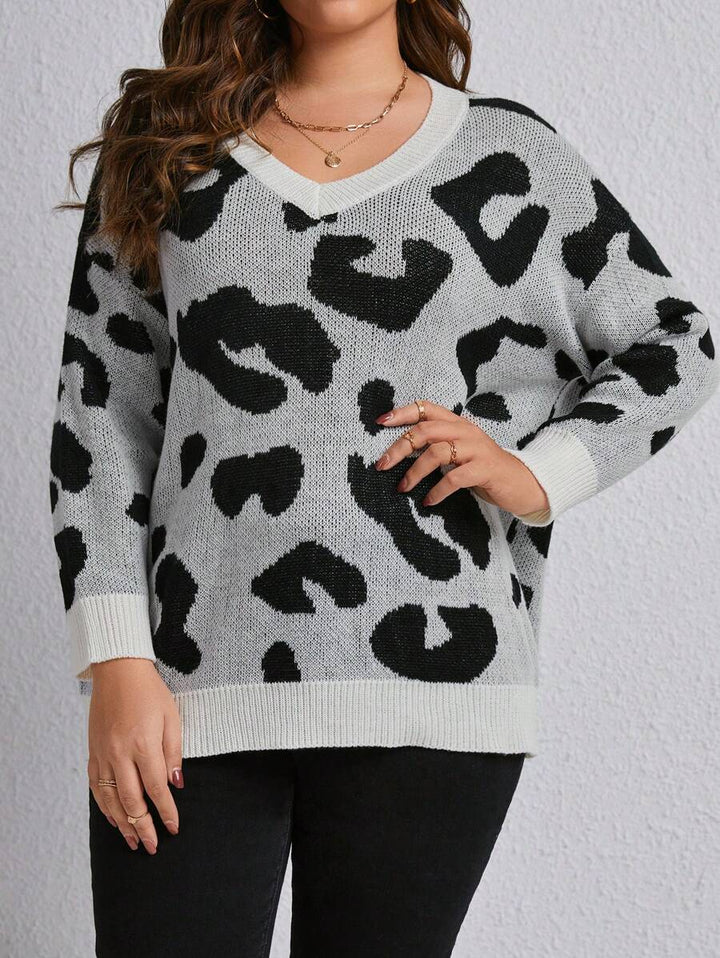 Leopard Pattern Pullovers Sweater