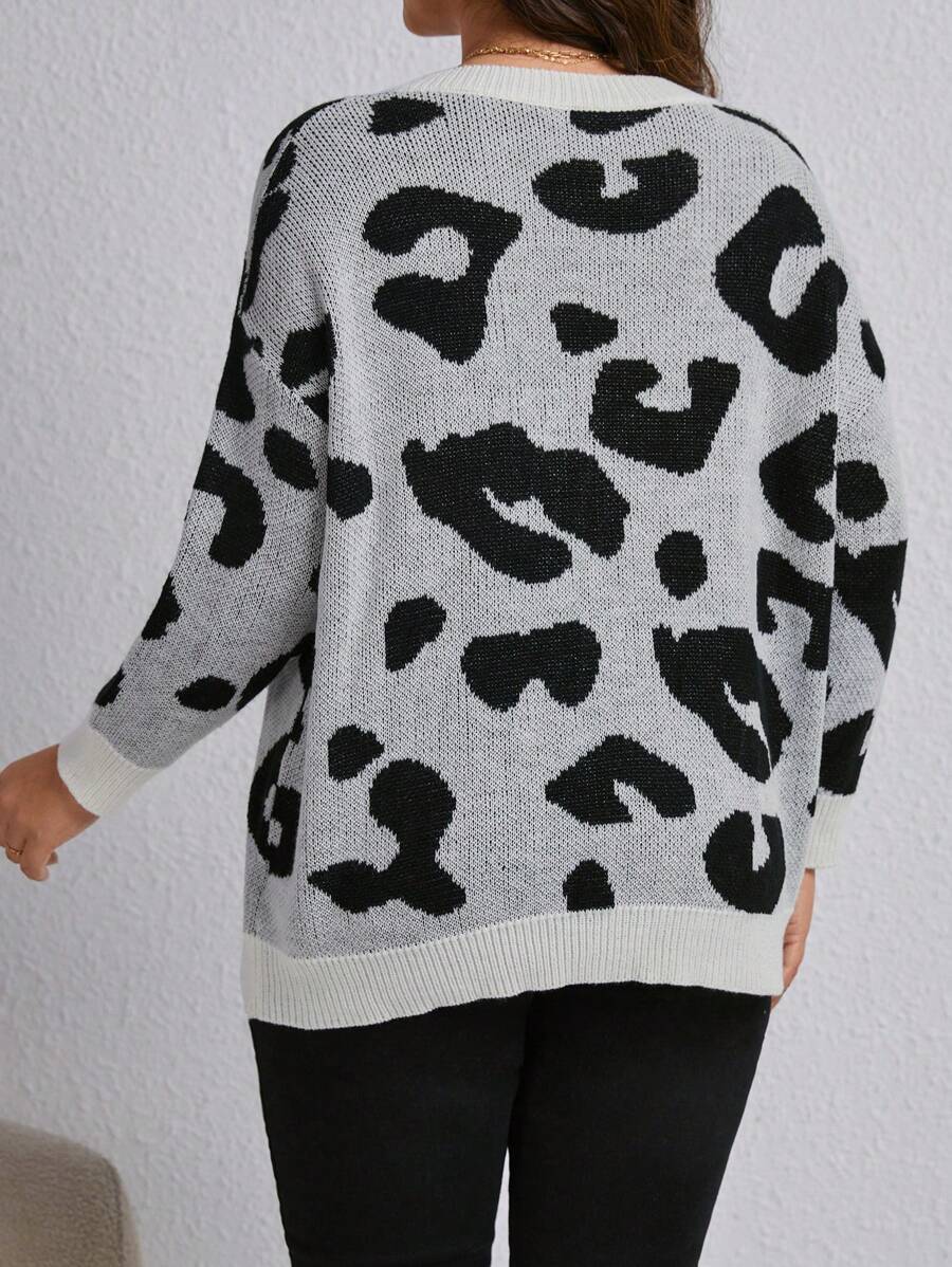 Leopard Pattern Pullovers Sweater