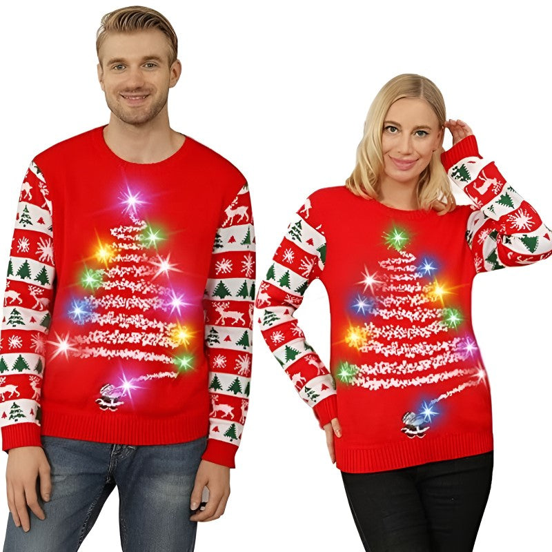 Illuminated Festive Ugly Christmas Sweater