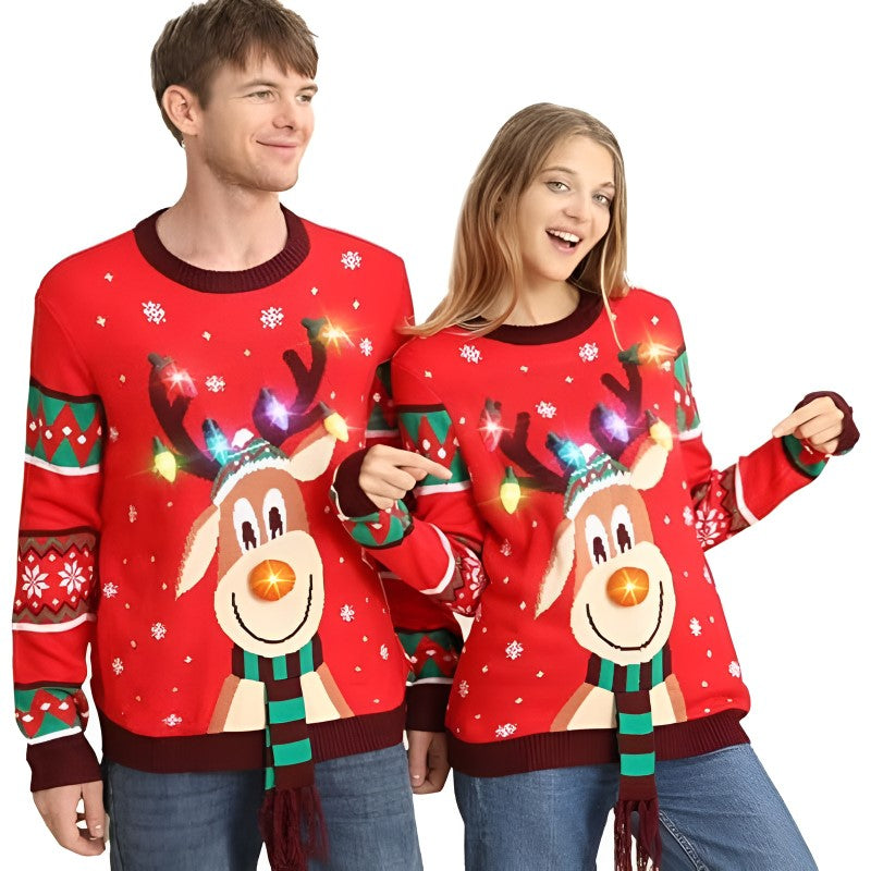 Illuminated Festive Ugly Christmas Sweater