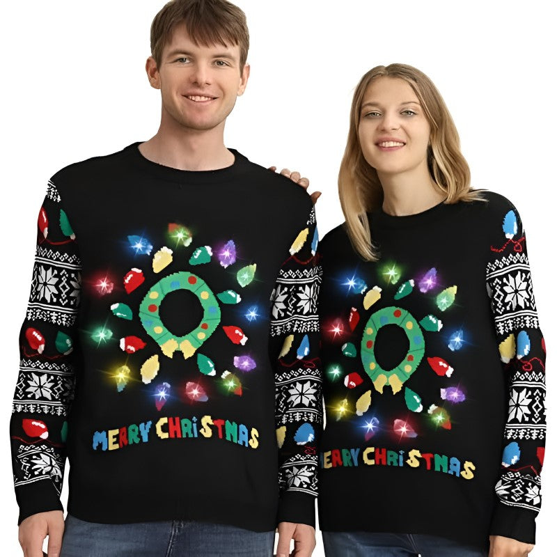 Illuminated Festive Ugly Christmas Sweater