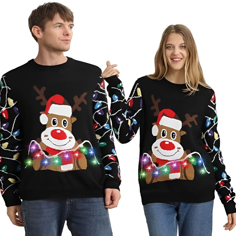 Illuminated Festive Ugly Christmas Sweater