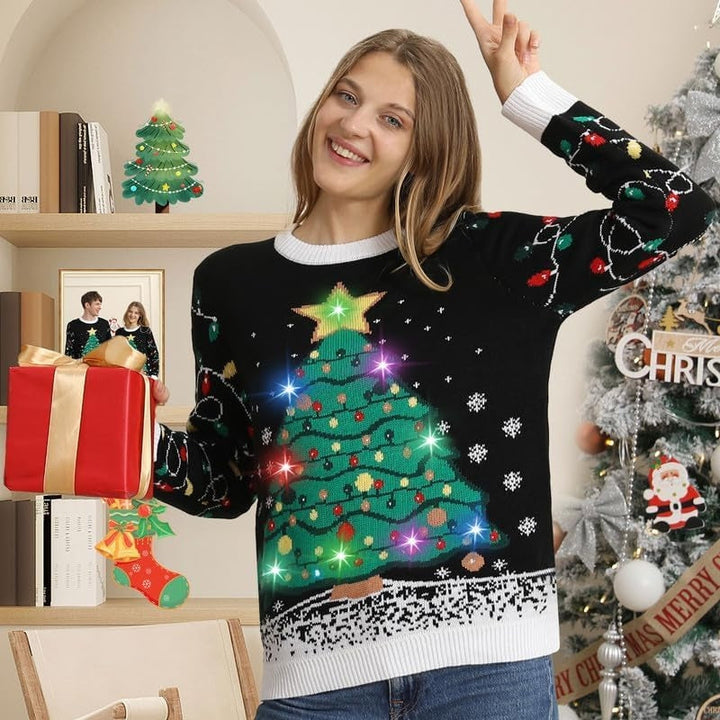 Illuminated Festive Ugly Christmas Sweater