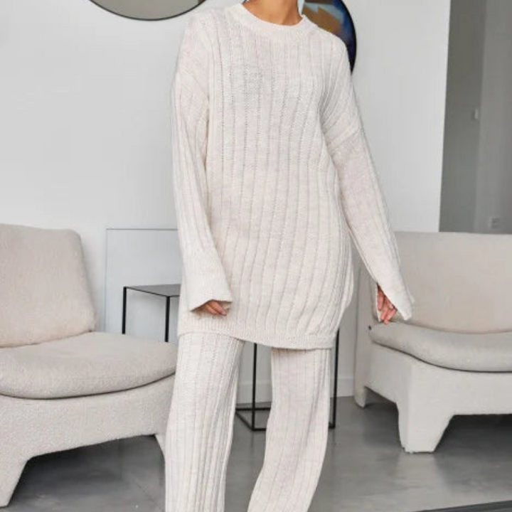 Long Knitted Sweater Set